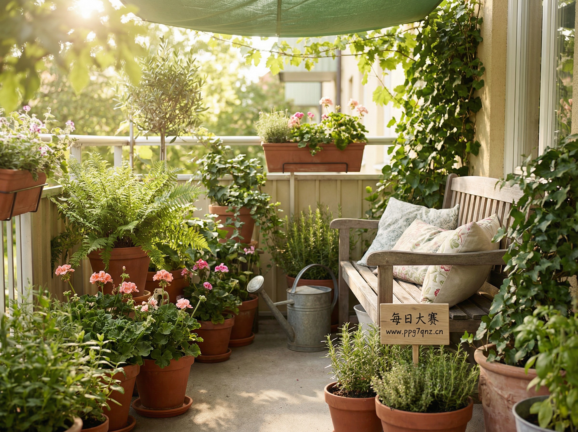每日大赛：每日大赛：城市阳台的绿意生活视频教程